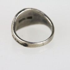 Old 1930's Fred Harvey Sterling Silver Thunderbird Whirling Log Ring Sz 3.5 - Additional view 3