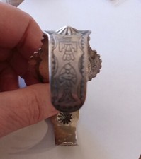 Fred Harvey Era Cuff Turquoise Bracelet VintageThunderbird Arrowhead Sterling P - Additional view 11