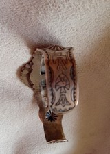 Fred Harvey Era Cuff Turquoise Bracelet VintageThunderbird Arrowhead Sterling P - Additional view 12