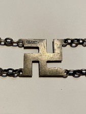 True Early Fred Harvey Era Sterling & Coin Silver Whirling Logs Pendant  - Additional view 6