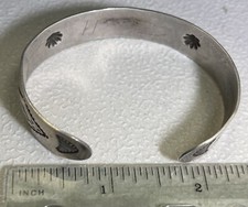 1930s Fred Harvey Era Sterling Whirling Log Cuff Bracelet…TJ1037 - Additional view 4