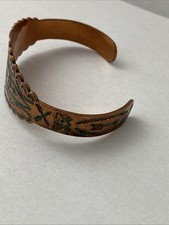 Vintage 1940s Fred Harvey Era Copper Stamped Arrow Concho Cuff Bracelet - Additional view 6