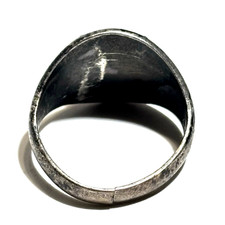 Fred Harvey Era Ring Stamped Sterling Silver Turquoise Vintage Southwest Arrows - Additional view 6