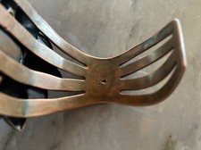 Vintage Fred Harvey Era Copper And Turquoise Bracelet - Additional view 4