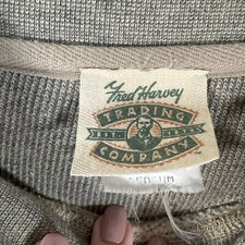 Vintage 90s Fred Harvey Grand Canyon Sweatshirt Mens Medium Ribbed Embroidered - Additional view 3