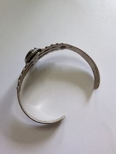 Signed JP Vtg THUNDERBIRDS Navajo Sterling Silver Turquoise BRACELET Fred Harvey - Additional view 5