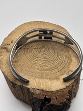 VTG Fred Harvey Era Sterling Silver Turquoise Whirling Log Arrow Cuff Bracelet - Additional view 8