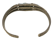 FRED HARVEY ERA NAVAJO SILVER AND TURQUOISE BRACELET SMALL SIZE - Additional view 2
