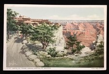 FRED HARVEY GRAND CANYON ARIZONA HOTEL EL TOVAR DET. PUB #6797, ARTIST SIGNED
