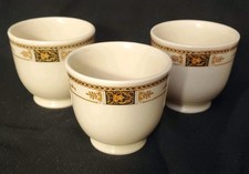 Fred Harvey Webster Syracuse 3 Custard Cups El Tovar Santa Fe Railroad China - Additional view 3