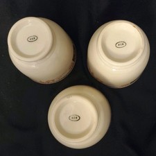 Fred Harvey Webster Syracuse 3 Custard Cups El Tovar Santa Fe Railroad China - Additional view 4