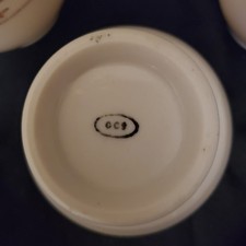 Fred Harvey Webster Syracuse 3 Custard Cups El Tovar Santa Fe Railroad China - Additional view 5