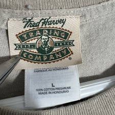 Vintage Fred Harvey Grand Canyon Beige Short Sleeve T-Shirt Mens Large - Additional view 5