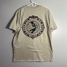 Vintage Fred Harvey Grand Canyon Beige Short Sleeve T-Shirt Mens Large