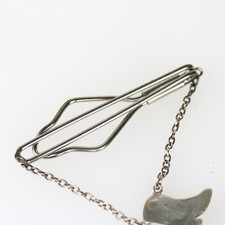 Old Fred Harvey Era Navajo Sterling Silver Turquoise Boot Tie Clip - Additional view 3