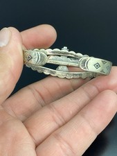 Fred Harvey Era Native American Sterling Silver Turquoise Kachina Cuff Bracelet - Additional view 8