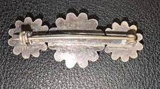 Antique Fred Harvey Era Turquoise Silver Brooch - Additional view 2