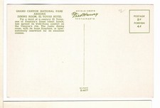 Arizona Chrome Fred Harvey Postcard Grand Canyon Dining Room El Tovar Hotel-JH1 - Additional view 1