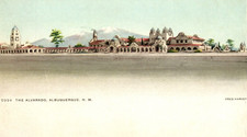C.1920 FRED HARVEY ALVARADO, ALBUQUERQUE NM, CORONADO, PHOSTINT Postcard P26