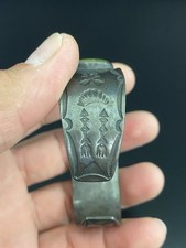 Fred Harvey Era Native American Sterling Turquoise Navajo Watch Cuff Bracelet - Additional view 2