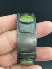 Fred Harvey Era Native American Sterling Turquoise Navajo Watch Cuff Bracelet - Additional view 7