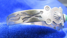 VINTAGE SOUTHWEST FRED HARVEY CUFF WITH SUNFACE & ARROWS - Additional view 1