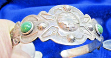VINTAGE SOUTHWEST FRED HARVEY CUFF WITH SUNFACE & ARROWS - Additional view 3