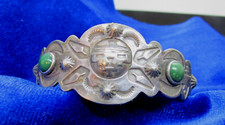 VINTAGE SOUTHWEST FRED HARVEY CUFF WITH SUNFACE & ARROWS