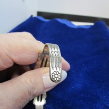 VINTAGE SOUTHWEST N A FRED HARVEY CUFF W/ ALL OF THE STAMPS, THUNDERBIRDS - Additional view 2
