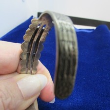 VINTAGE SOUTHWEST N A FRED HARVEY CUFF W/ ALL OF THE STAMPS, THUNDERBIRDS - Additional view 4