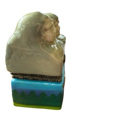 Fred Harvey Trading Company Trinket Box Mount Rushmore Souvenir Porcelain - Additional view 3