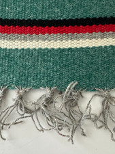 Chimayo Fred Harvey Green Wool Table Mat Thunderbird Southwest 8