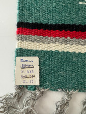 Chimayo Fred Harvey Green Wool Table Mat Thunderbird Southwest 8