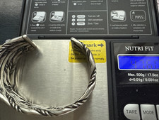 Native American Signed Harvey Cuff Bracelet Sterling Silver Vintage - Additional view 11