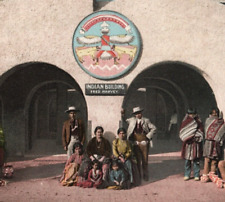 1908 Fred Harvey Indian Mexican Building Albuquerque New Mexico Postcard