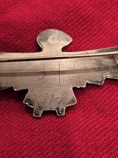 Fred Harvey Sterling Silver Turquoise Thunderbird Pin Brooch 2 1/2 Inches - Additional view 8