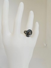 VTG Fred Harvey Era Navajo Sterling Silver Cowboy Hat Stamped Ring - Adjustable - Additional view 9