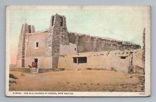 Fred Harvey Old Church Acoma New Mexico Postcard