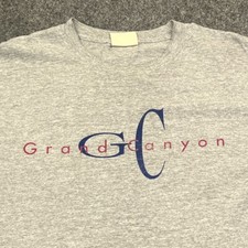 Fred Harvey Trading Company Grand Canyon T Shirt Adult Medium Gray Spell Out Tee - Additional view 1