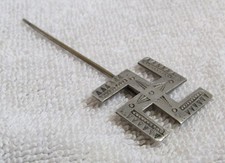 Old Navajo Indian Sterling Silver Fred Harvey Era Rare Whirling Logs Stick Pin - Additional view 4