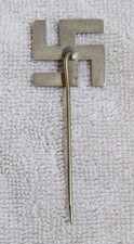 Old Navajo Indian Sterling Silver Fred Harvey Era Rare Whirling Logs Stick Pin - Additional view 5