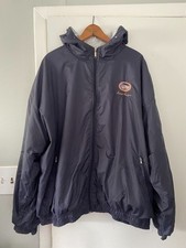 Vintage Fred Harvey Trading Company Grand Canyon Lined Navy Blue Jacket Size XL