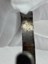 RARE vtg FRED HARVEY ERA BOWTIE CUFF bracelet sterling SILVER ARROW - Additional view 15