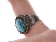 sz5 Fred Harvey Era Sterling/howlite native American ring - Additional view 2