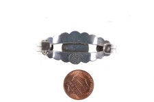Fred Harvey Era Mexican Sterling Native American style cuff bracelet - Additional view 4