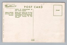 Grand Canyon National Park Arizona Fred Harvey Restaurants Vintage Postcard - Additional view 1