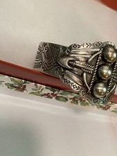Native American Navajo Silver Cuff- Fred Harvey Era - Additional view 2