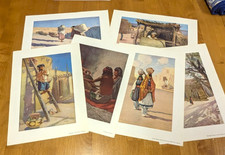 18 Vtg Fred Harvey Native American Indian Art Print Set Indians of the Southwest - Additional view 5