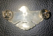 Vintage 925 Sterling Silver & Turquoise Tuscon Thunderbird Pin Fred Harvey Era - Additional view 2