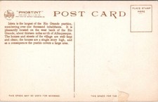 Isleta Pueblo Church Rio Grande NM New Mexico Fred Harvey Phostint postcard EP5 - Additional view 1